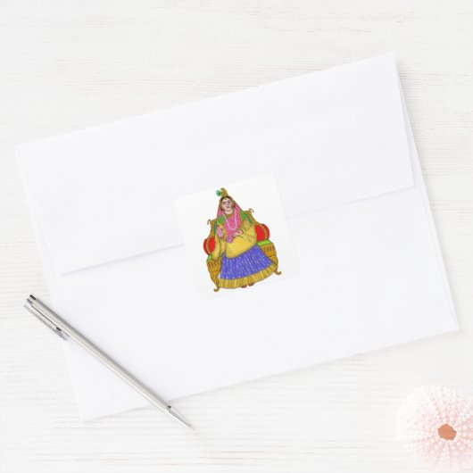 Goddess Radha Sticker (Enveloppe)