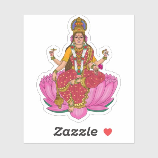 Goddess Siddhidatri Sticker (Feuille)