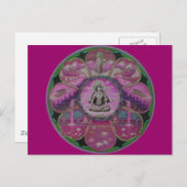 Goddess Tara Mandala briefkaart (Voorkant / Achterkant)
