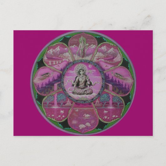 Goddess Tara Mandala briefkaart (Voorkant)