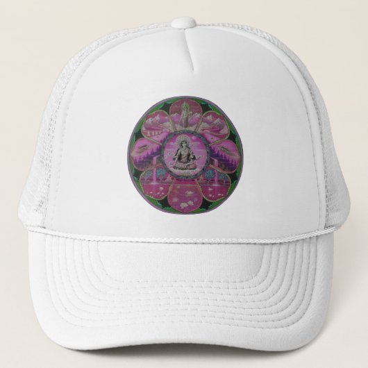 Goddess Tara Mandala Trucker Pet (Voorkant)