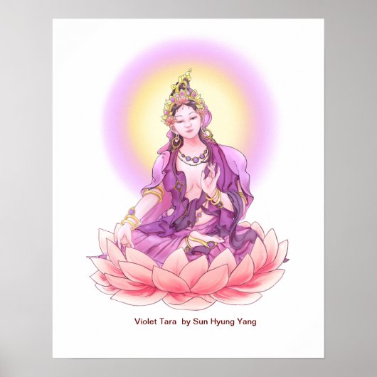 Goddess Violet Tara Poster (Voorkant)