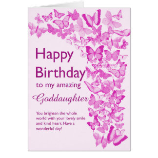Goddochter Birthday Butterflies