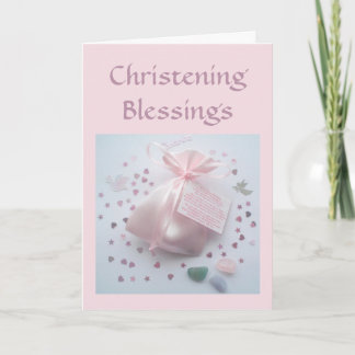 Goddochter Christening Blessings Kaart