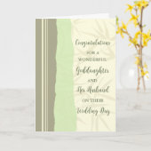 Goddochter en haar man Gefeliciteerd Kaart (Gele Bloem)