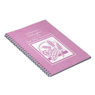 Goddochter First Commune, Roze Notitieboek