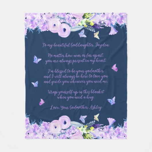 Goddochter Fleece Blanket Deken (Voorkant)