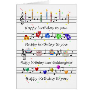 Goddochter Funny Happy Birthday Song Sheet Music