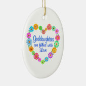 Goddochter Love Keramisch Ornament (Rechts)