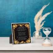 Goddochter Poem Plaque - Zwart design Fotoplaat (Insitu)