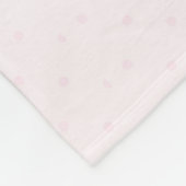 GODDOCHTER Roze Gouden Glitter Bloemen Eenhoorn Ge Fleece Deken (Hoek)