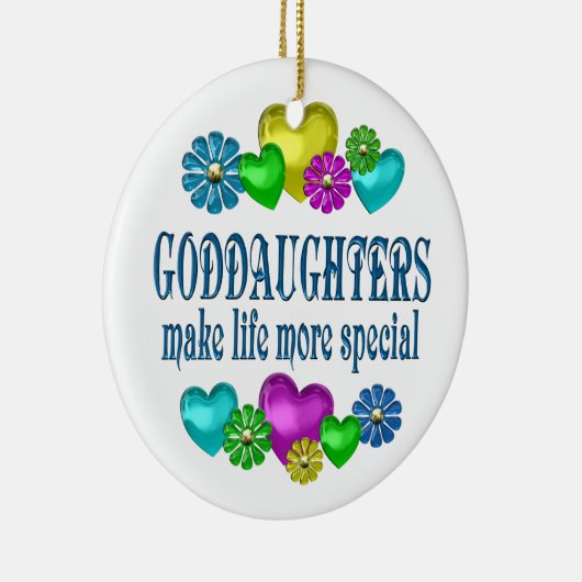 Goddochters meer speciaal keramisch ornament (Rechts)