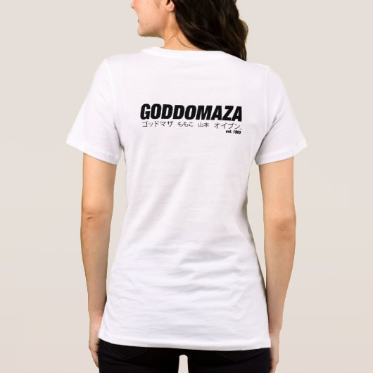 GODDOMAZA OOST. 1985 PT. 2 VROUWEN WIT T-SHIRT (Achterkant)