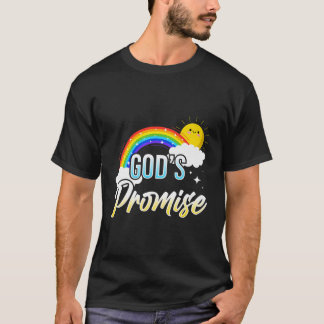 Goden Beloof een Rainbow-Gezegde voor Christelijke T-shirt