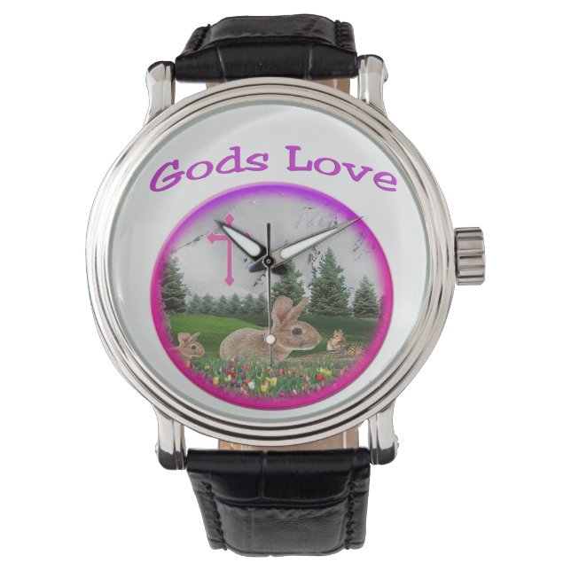Goden Liefde Horloge (Voorkant)