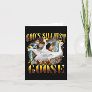 Goden Silliest Goose Funny Gekke Goose Pun Kaart