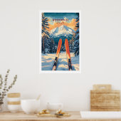 Goderdzi Ski Muur Kunstprint Georgië 1 Poster (Keuken)