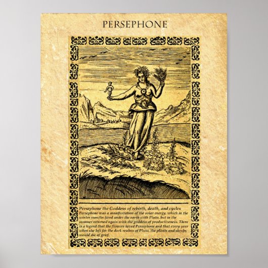 GODESS PERSEPHONE POSTER (Voorkant)