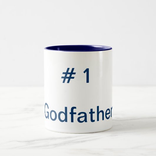 Godfather, #, 1 tweekleurige koffiemok (Center)