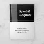 GODFATHER Best Man Request - Edgy monotone Design (Binnen)