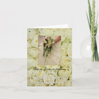 Godfather Bridesman dank u Bedankkaart