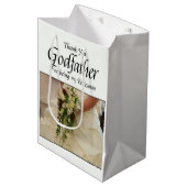 Godfather Bridesman dank u Medium Cadeauzakje (Voorkant Gekanteld)