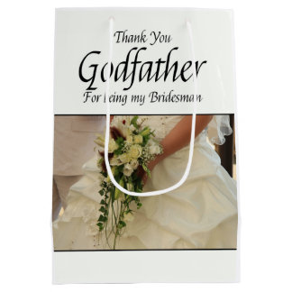 Godfather Bridesman dank u Medium Cadeauzakje
