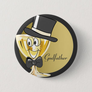 Godfather Celebration Pin : Ronde Button 5,7 Cm