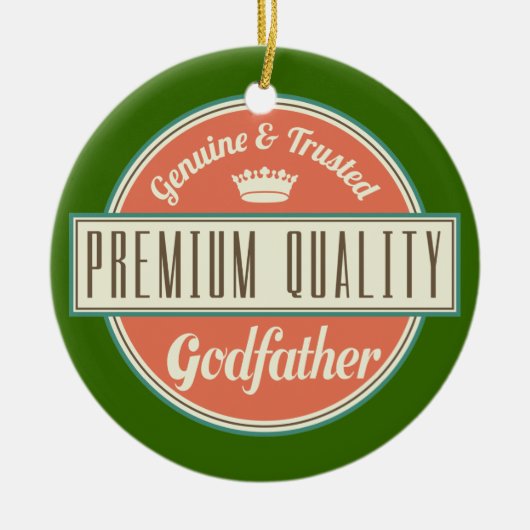 Godfather (Funny) Gift Keramisch Ornament (Voorkant)