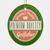 Godfather (Funny) Gift Keramisch Ornament (Links)