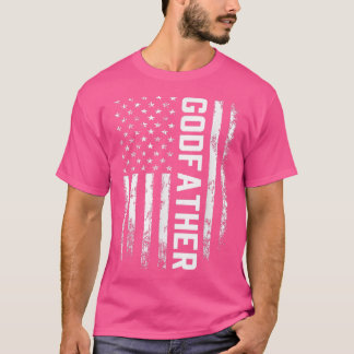 Godfather Gift America Flag Gift for Men Vader's T-shirt