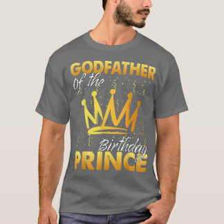 Godfather of the Birthday Prince Boys Son Birthday T-shirt