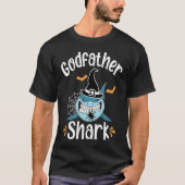Godfather Shark  Halloween Godfather Announcement T-shirt (Voorkant)