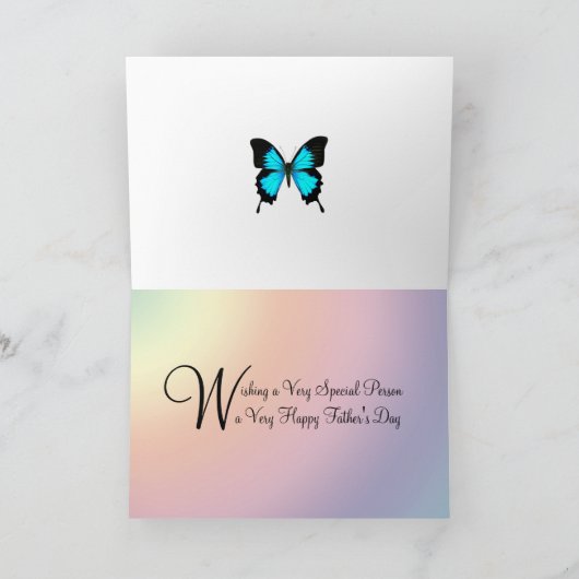 Godfather Vaderdag landschap met een hek Kaart (Binnen)