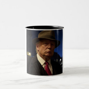 Godfather van Amerika Don J. Trump Tweekleurige Koffiemok