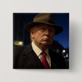 Godfather van Amerika Don J. Trump Vierkante Button 5,1 Cm (Voorkant)