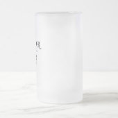 Godfather van de Bride Frosted Glass Beer Mok (Center)