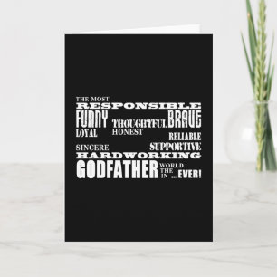 Godfathers Verjaardagen & Kerstmis : Kwaliteiten Feestdagen Kaart
