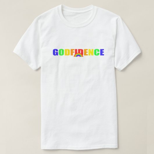 Godfidentie Rainbow T-Shirt (Design voorkant)