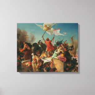Godfrey de Bouillon, Franse kruisvaarder Canvas Afdruk