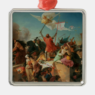 Godfrey de Bouillon, Franse kruisvaarder Metalen Ornament