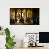 Godfrey van Bouillon die de trofeeën in hun bezit  Poster (Thuiskantoor)