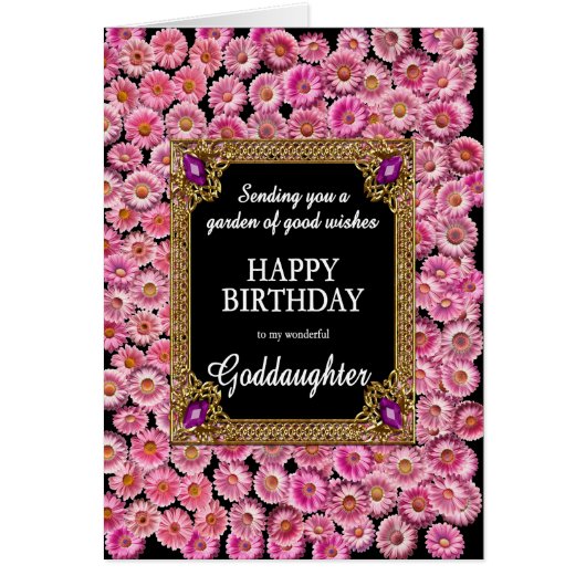 Godgirl Birthday Pink Daisies (Devant)