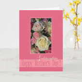 Godgirl Happy Carte rose de la fête des mères (Fleur jaune)