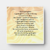 Godgirl Poem Plaque - Crème Design en soie (Devant)