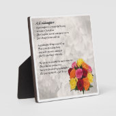 Godgirl Poem Plaque - Design de fleurs (Recto)