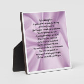 Godgirl Poem Plaque - Lilac Soie design (Recto)