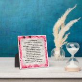 Godgirl Poem Plaque - Rose Floral design (Insitu)