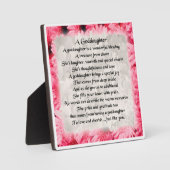 Godgirl Poem Plaque - Rose Floral design (Recto)
