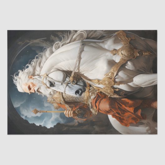 godheid Apollo rood goud Tissuepapier (Voorkant)